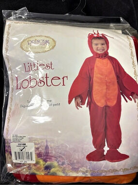 Princess Paradise Littlest Lobster Costume Size 12/18M NWT